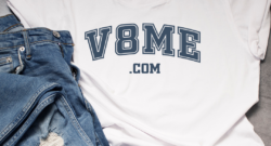 v8me.com domain for sale page mockup